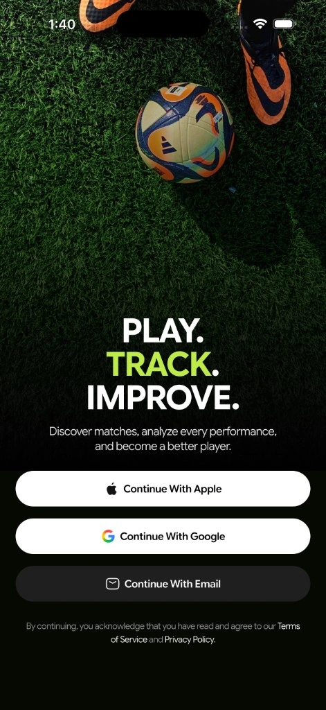 Only Goals get started on iPhone